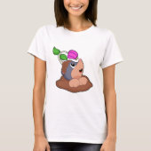 T-shirt Fleur Mole Earth (Devant)