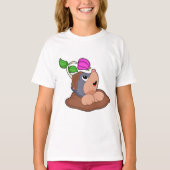 T-shirt Fleur Mole Earth (Devant)