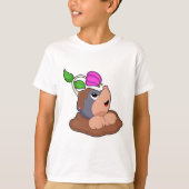 T-shirt Fleur Mole Earth (Devant)