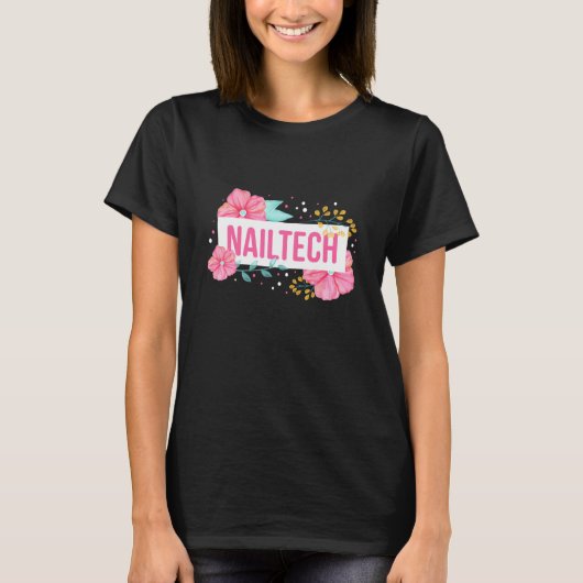 T-shirt Fleur Nail Tech (Devant)