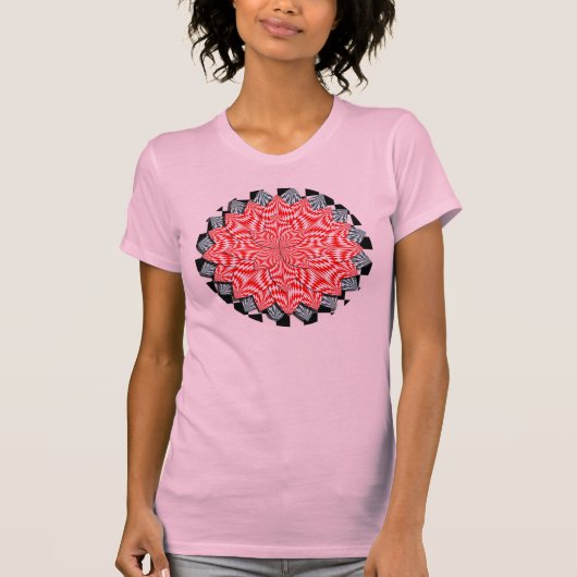 T-shirt Fleur numérique par Kenneth Yoncich (Devant)