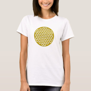T-shirt Fleur OF Life 2 - poinçonné d'or