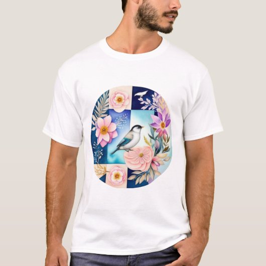 T-shirt Fleur & Oiseau (Devant)
