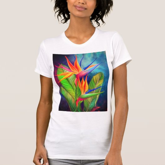 T-shirt Fleur Oiseau du Paradis (Devant)