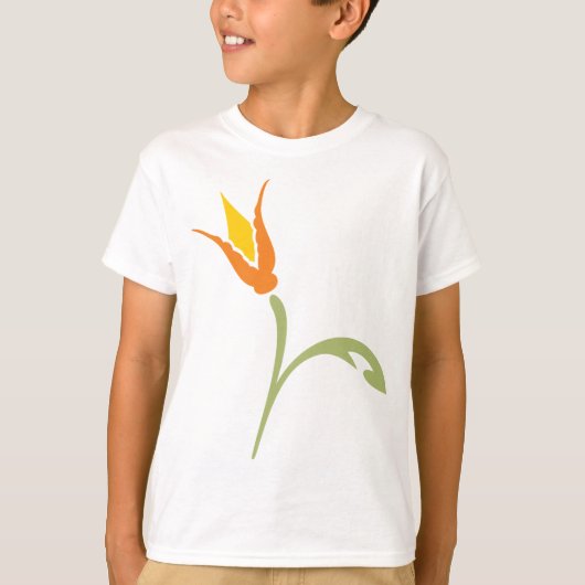 T-shirt Fleur orange (Devant)