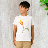 T-shirt Fleur orange