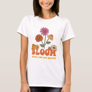 T-shirt Fleur Où Vous Êtes Plantés