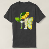 T-shirt Fleur papillon (Design devant)