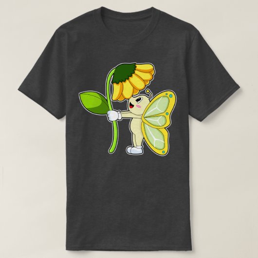 T-shirt Fleur papillon (Design devant)