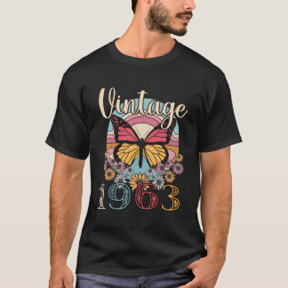 T-shirt Fleur Papillon 1963 60e
