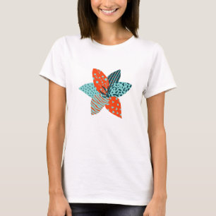 T-shirt Fleur Patchwork