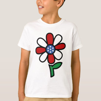 T-shirt fleur patriotique