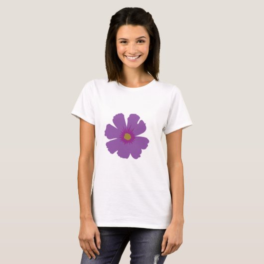 T-shirt Fleur pourpre (Devant entier)