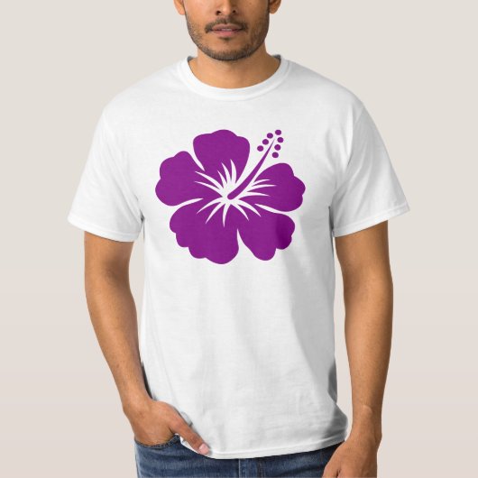 T-shirt Fleur pourpre de ketmie aloha (Devant)