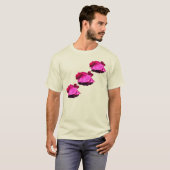 T-shirt Fleur Red Rose Raindrops (Devant entier)