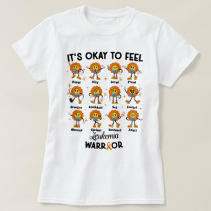 T-shirt Fleur Rétro C'est bon de sentir Leucémie Guerrier