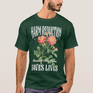 T-shirt Fleur Rétro Réduction des Risques de Santé Sauve d