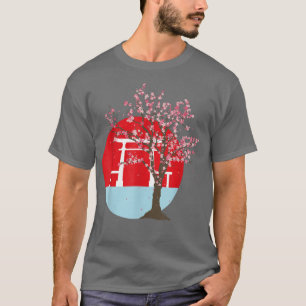 T-shirt Fleur rose esthétique japonaise Sakura Japon Cherr