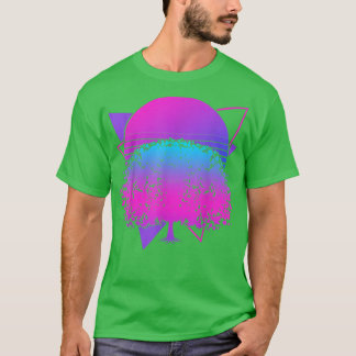 T-shirt Fleur rose japonaise Sakura 90s Art Vaporwave Cher