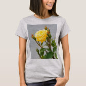 T-shirt Fleur rose jaune (Devant)