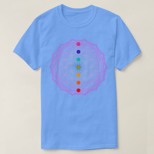 T-shirt Fleur rose vif (Design devant)