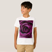 T-shirt Fleur Rose violet (Devant entier)