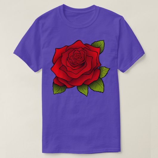 T-shirt Fleur rouge (Design devant)