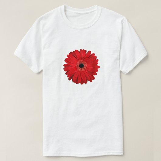 T-shirt Fleur rouge Gerbera Conception photo (Design devant)