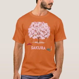 T-shirt Fleur Sakura rose Fleur de fleurs de cerisier japo