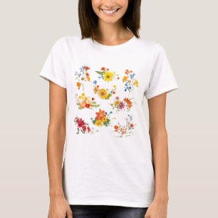t-shirt fleur sauvage