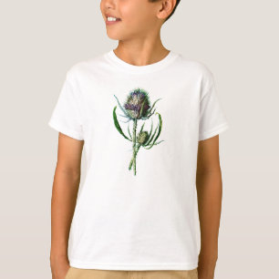 T-shirt Fleur sauvage d'antiquité de chardon d'écossais
