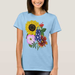 T-shirt Fleur sauvage du Texas