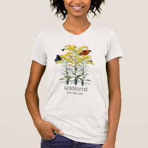 T-shirt Fleur sauvage et pollueur de Goldenrod Solidago