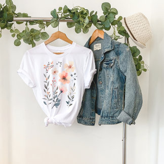 T-shirt Fleur Sauvage-Florale-Mignonne