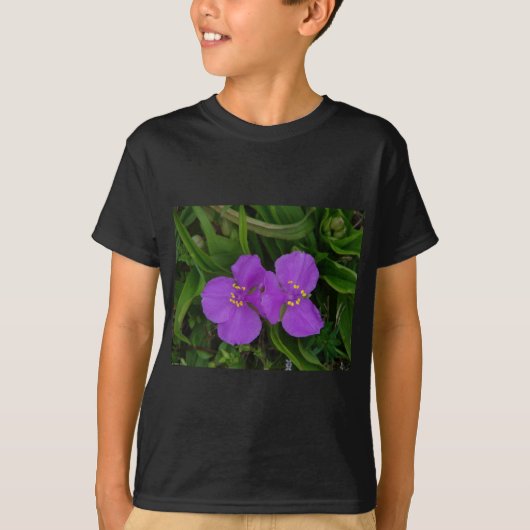 T-shirt Fleur sauvage Fuchsia Spiderwort Hot Springs Cadea (Devant)