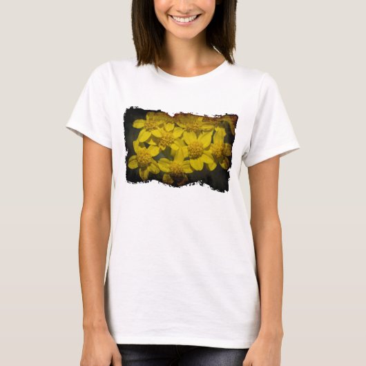 T-shirt Fleur sauvage jaune (Devant)