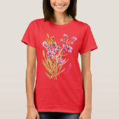 T-shirt Fleur sauvage lavande (Devant)