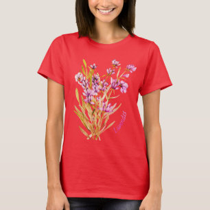 T-shirt Fleur sauvage lavande