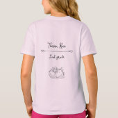 T-shirt Fleur sauvage Line Dessin Apprendre comment je fle (Dos)