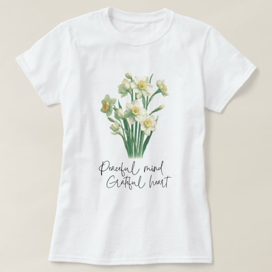 T-shirt Fleur sauvage Narcissus (Design devant)