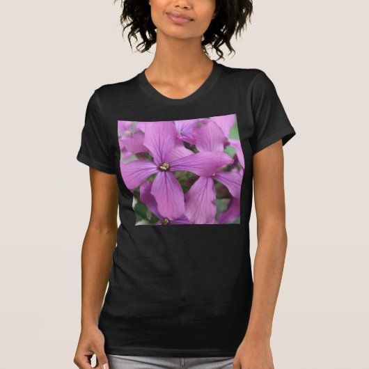T-shirt Fleur sauvage violette (Devant)