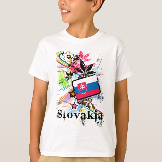 T-shirt Fleur Slovaquie (Devant)