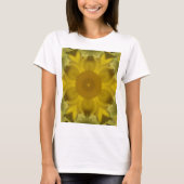 T-shirt Fleur soleil éclate dorée (Devant)
