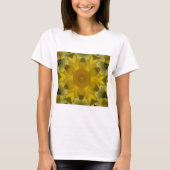 T-shirt Fleur soleil éclate dorée (Devant)