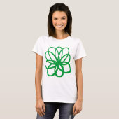 T-shirt Fleur spontanée - Vert herbe (Devant entier)