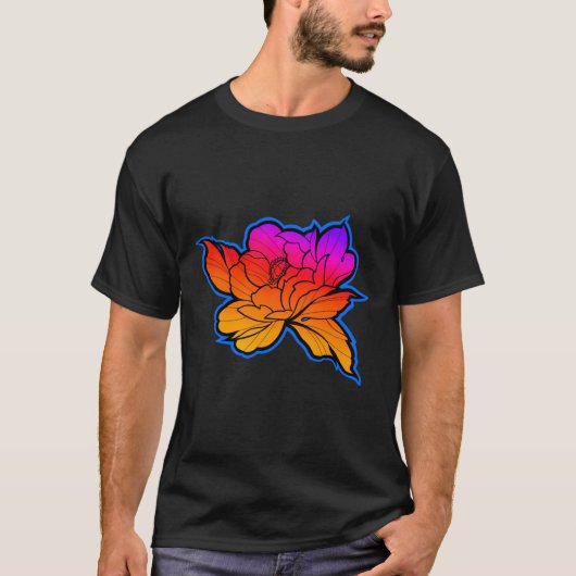 T-shirt Fleur Sundown Peony (Devant)