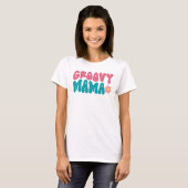 T-shirt Fleur super Mama (Devant entier)