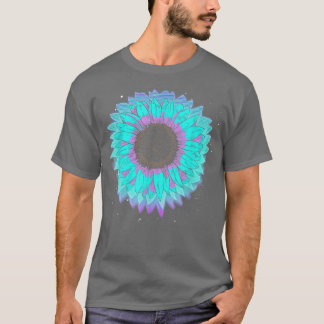 T-shirt Fleur Synthwave Fleur Fleur Fleur des années 90 To