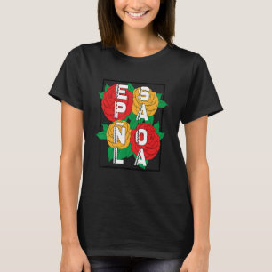 T-shirt Fleur traditionnelle culturelle du patrimoine espa