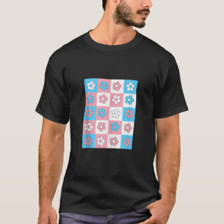 T-shirt Fleur transgenre rétro LGBT Prith Mois Fière Al